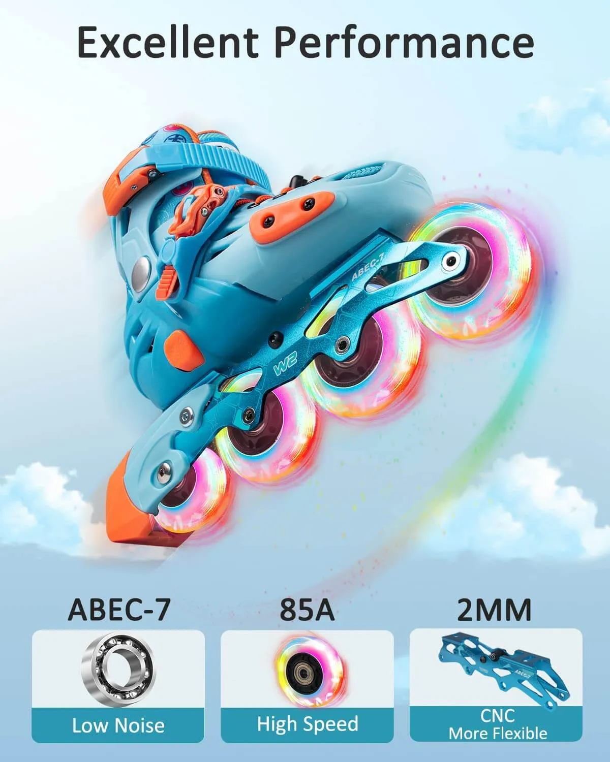 Gyroshoes Inline skate W2 Roller Blades for kids