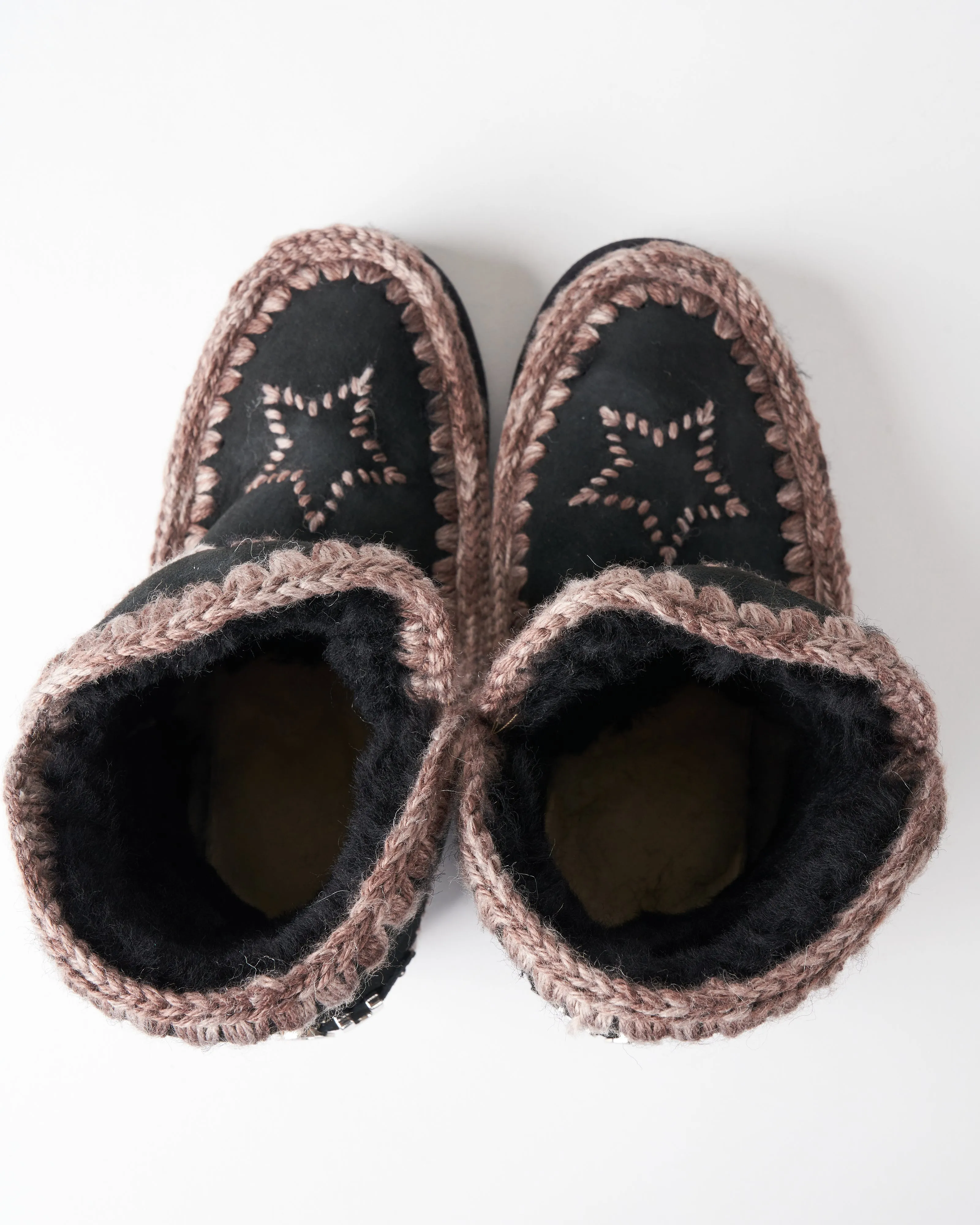 inner wedge wool embroidered stars - bkbk