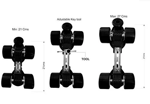 Jaspo Insane Adjustable Roller Blade Skates Suitable for Age Group (6-14 Years) (Dual)
