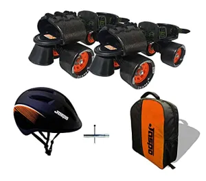 Jaspo Insane Adjustable Roller Blade Skates Suitable for Age Group (6-14 Years) (Dual)