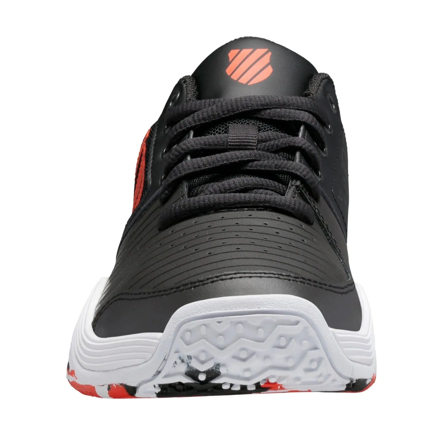 K-Swiss Court Express OMNI Junior Tennis Shoe (Black/White/Orange)