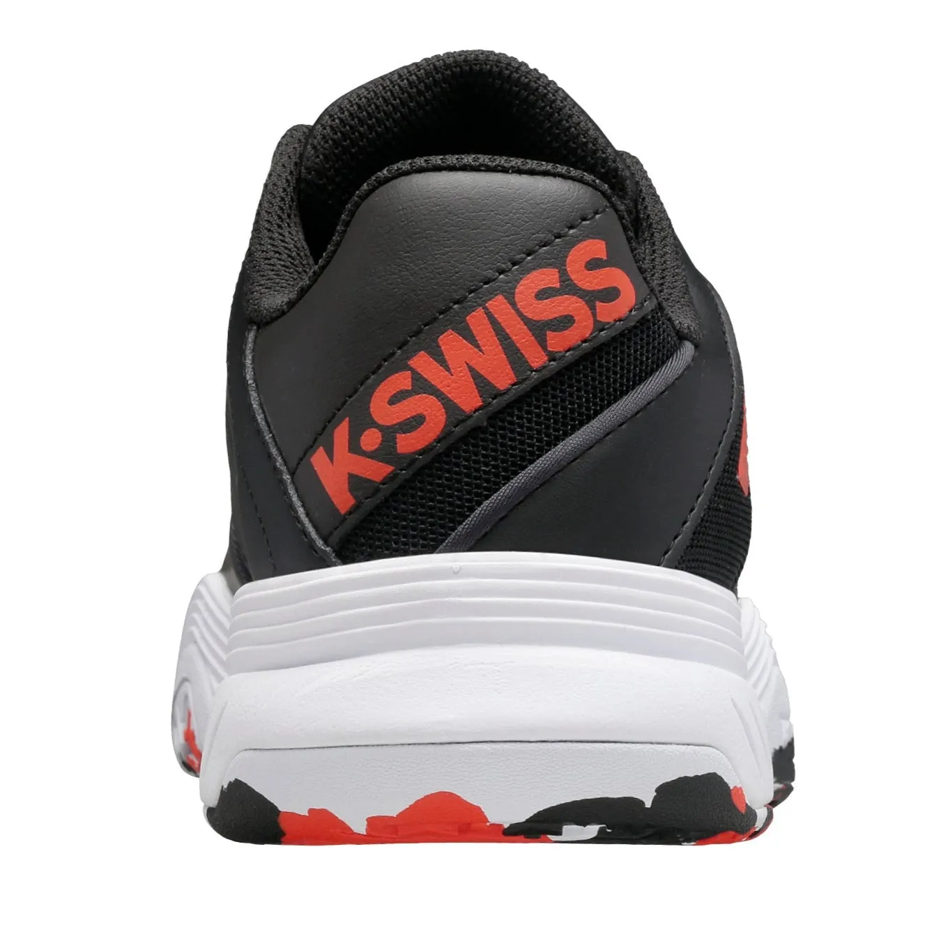 K-Swiss Court Express OMNI Junior Tennis Shoe (Black/White/Orange)