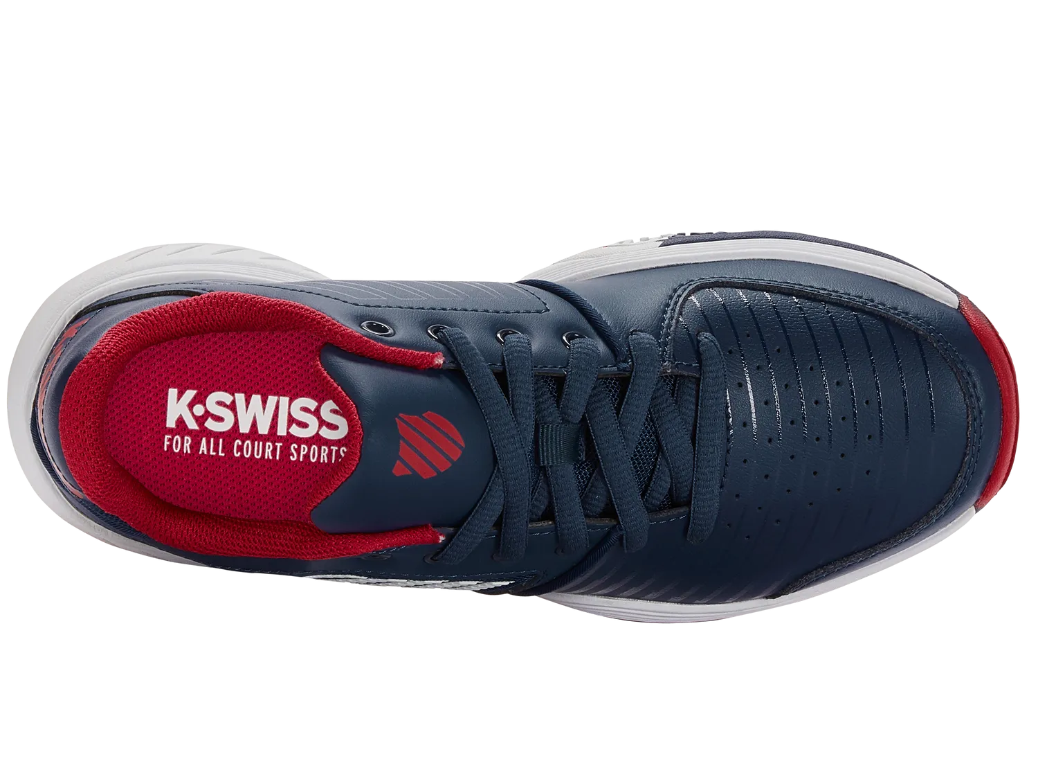 K-Swiss Kids Court Express Omni Tennis Shoes in Blue Opal/White/Lollipop