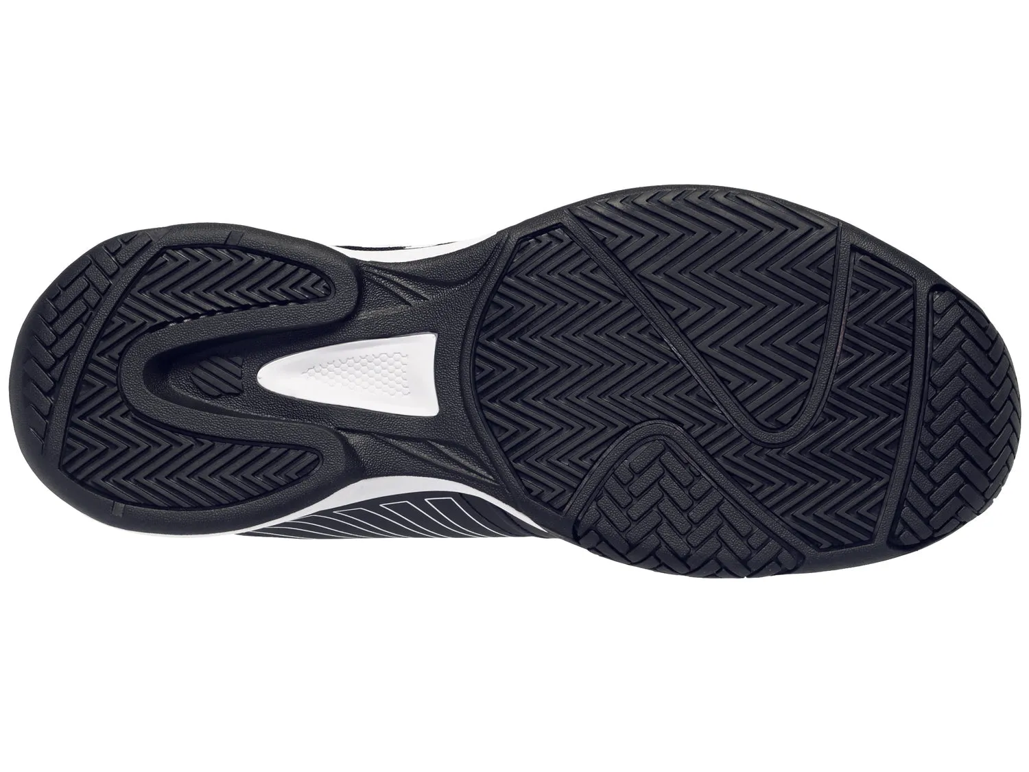 K-Swiss Men's Court Express Tennis Shoes in Jet Black/White/Spicy Orange