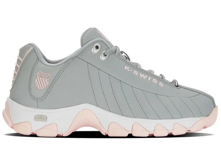 K-Swiss Women's ST329 CMF Court Shoes in Neutral Gray/Heavenly Pink