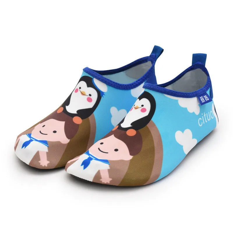 Kid's Cute Printed Aqua Water Shoes for Beach