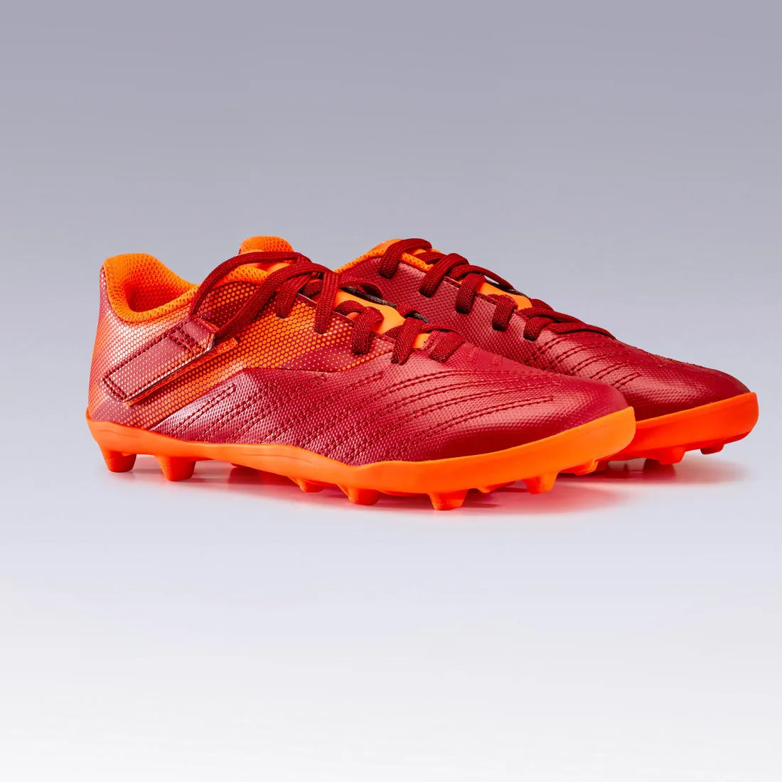 Kids' Dry Pitch Football Boots with Rip-Tabs Agility 140 FG - Blue/Yellow