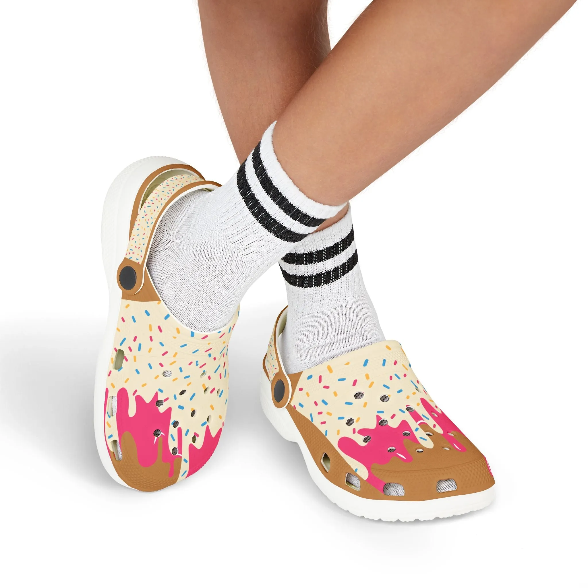 Kids Ice Cream Drip Foam Clogs