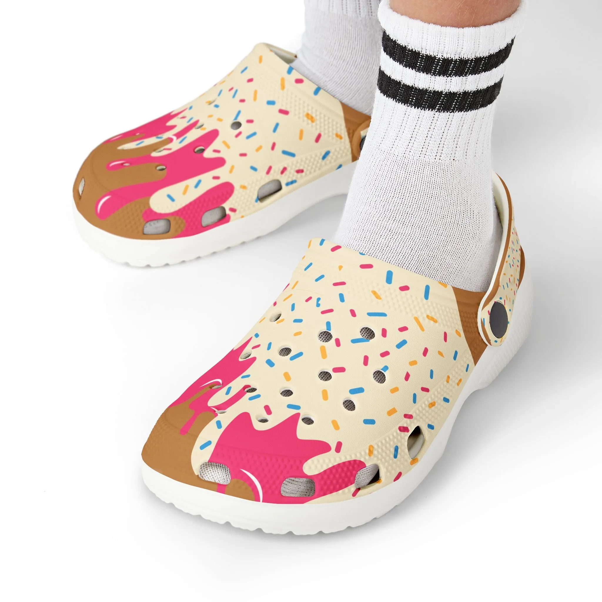 Kids Ice Cream Drip Foam Clogs