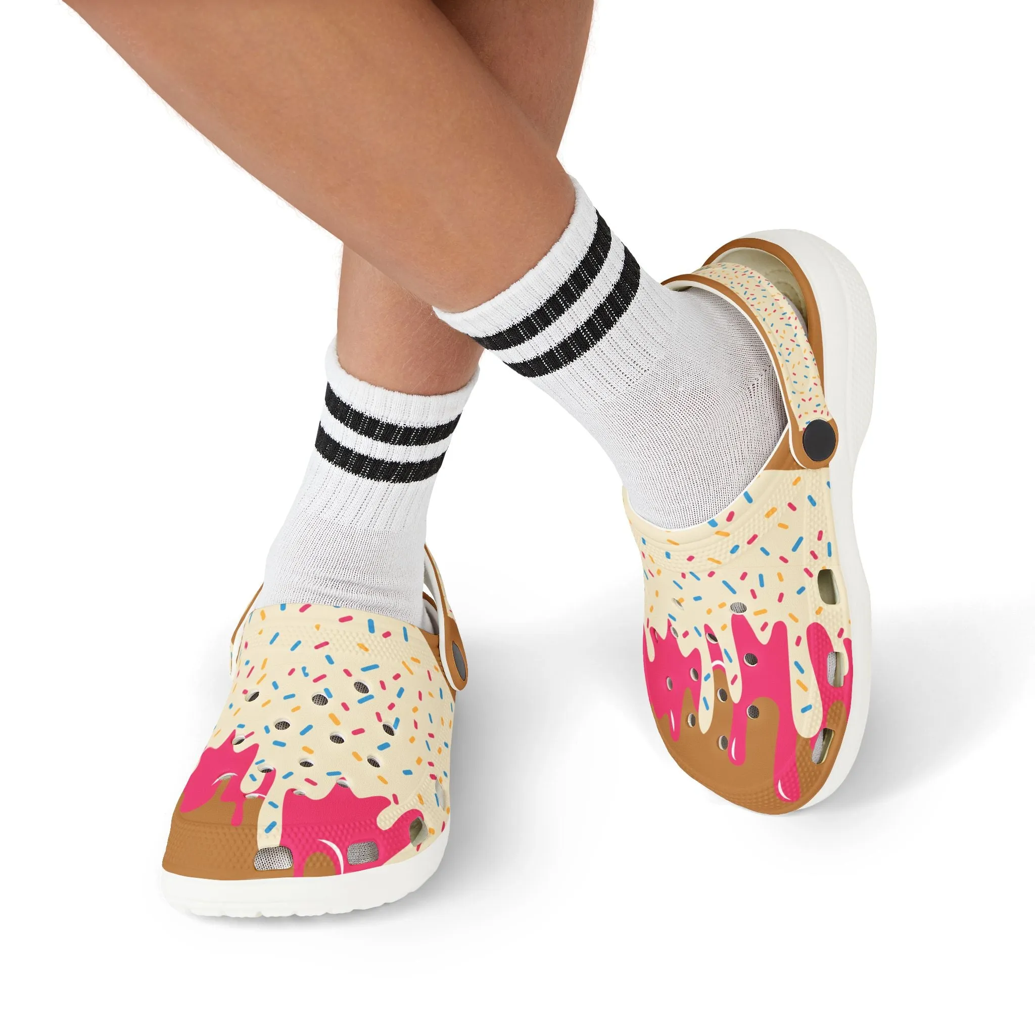 Kids Ice Cream Drip Foam Clogs