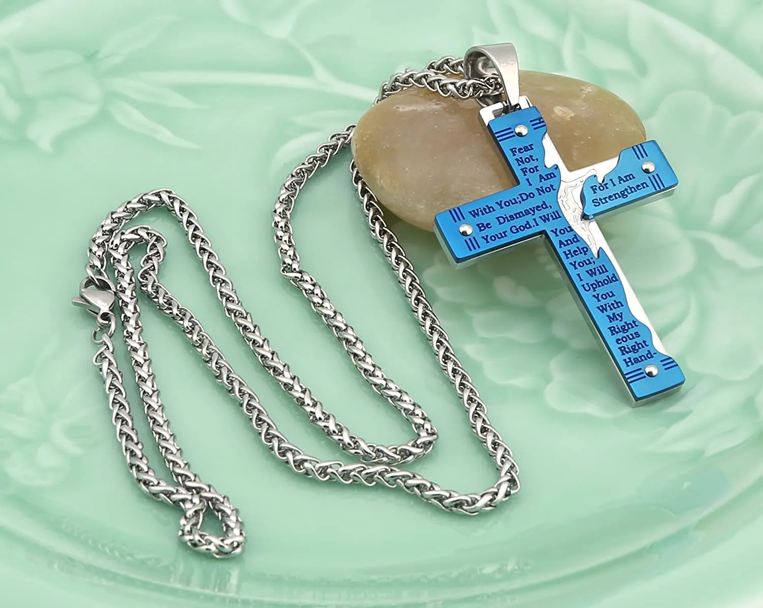 Lord's Prayer Pendant Necklace