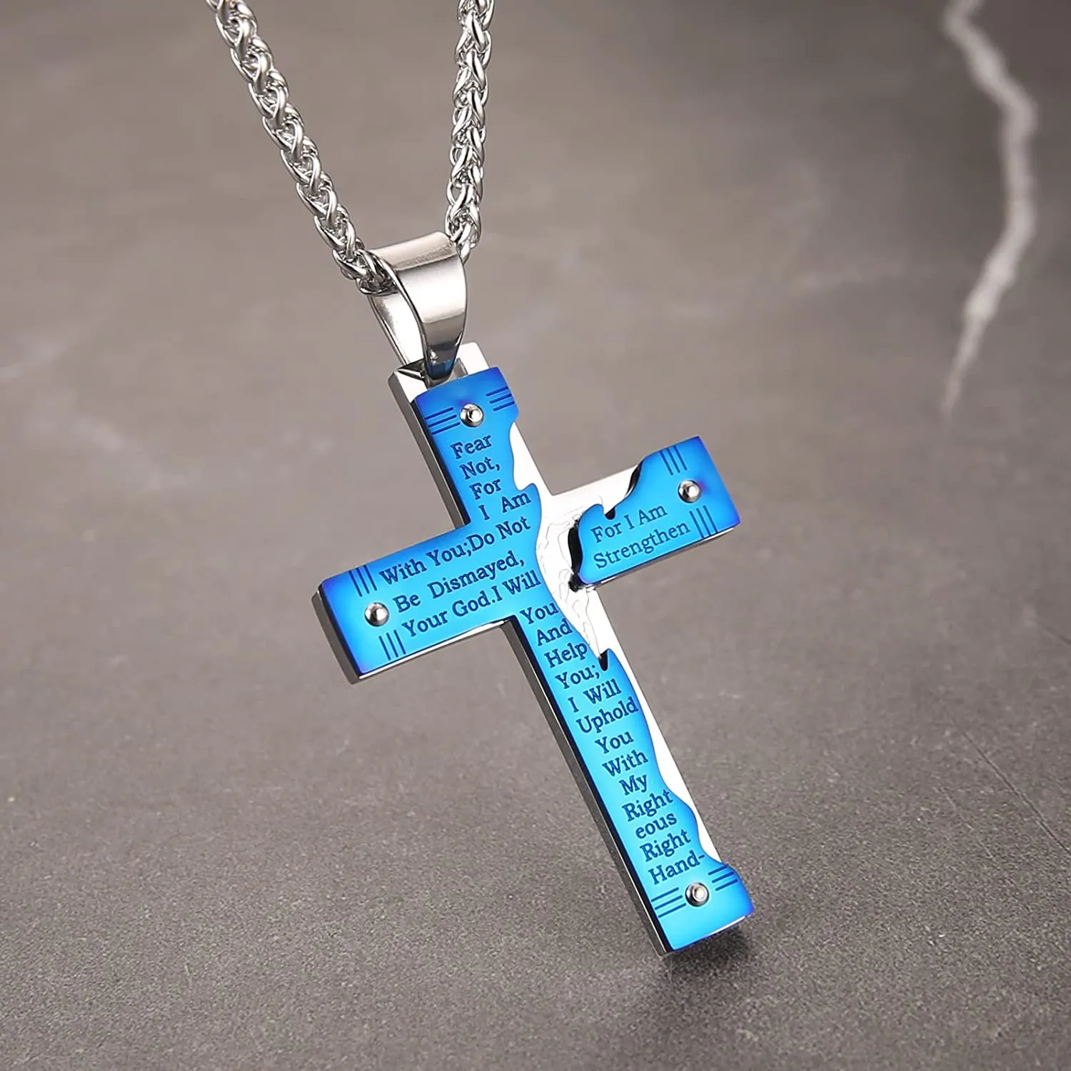 Lord's Prayer Pendant Necklace
