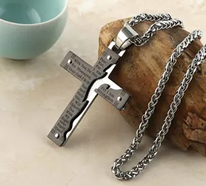 Lord's Prayer Pendant Necklace