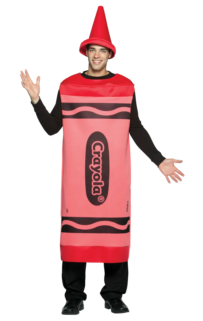 Mens Red Crayola Costume