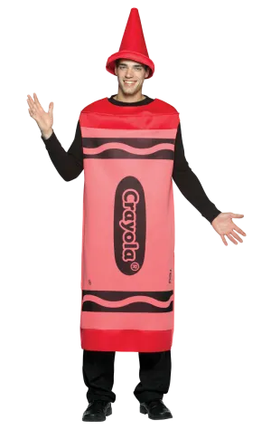 Mens Red Crayola Costume