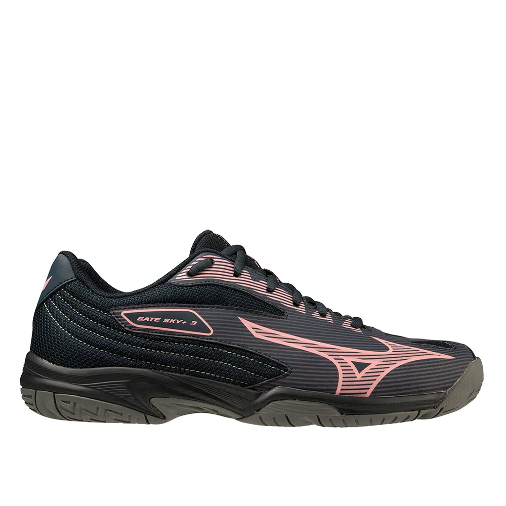 Mizuno Gate Sky Plus 3 Badminton Shoes (Vulcan/Candy Coral/Granite Gray)