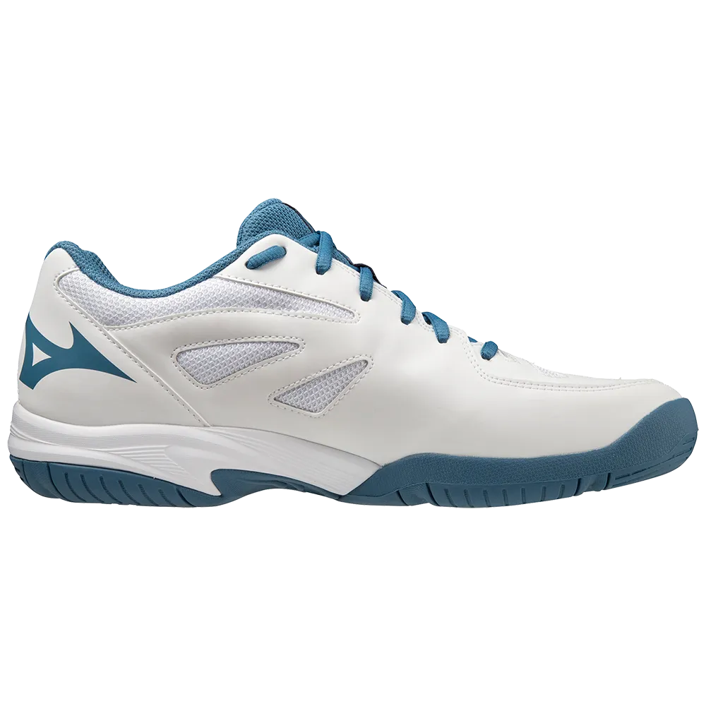 Mizuno Gate Sky Plus 3 Badminton Shoes (White/Tanager Turquoise/Blue Ashes)