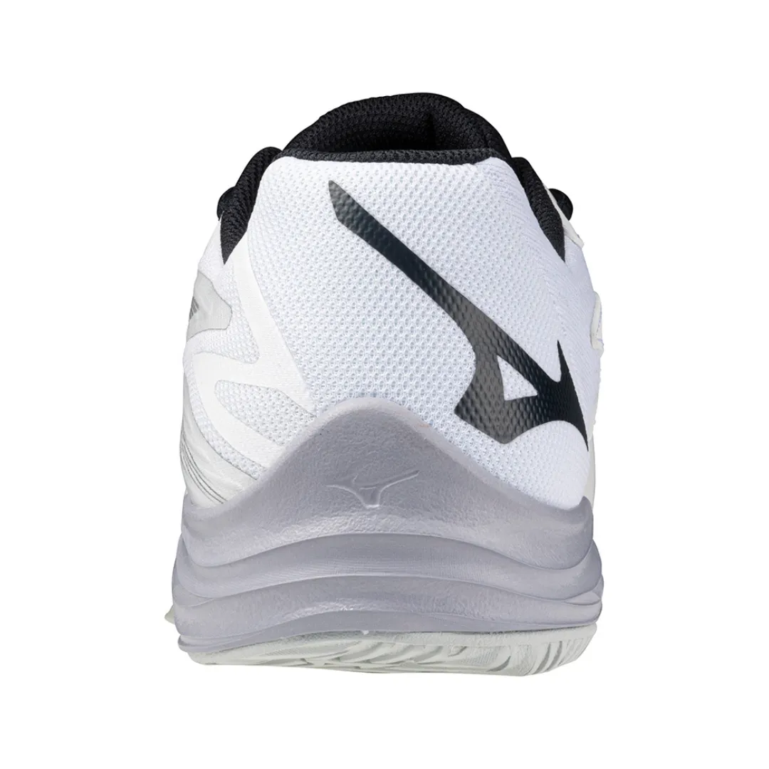 Mizuno Thunder Blade Z 2024 Unisex Volleyball Shoes (White/Salsa/Black)
