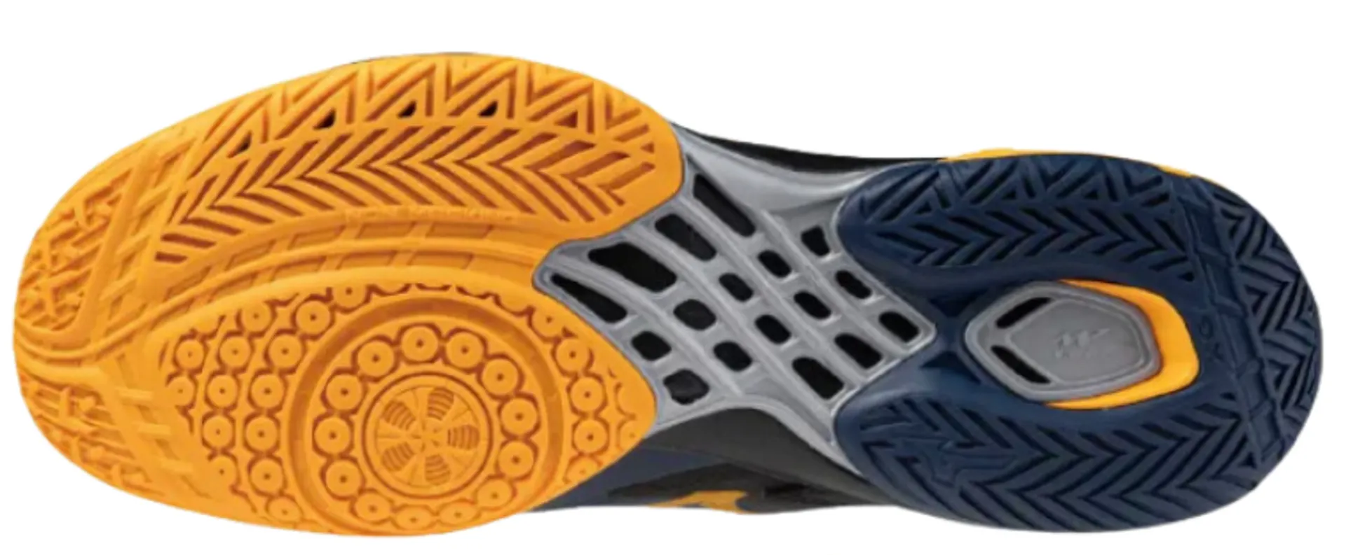 Mizuno Wave Claw 3 2024 Unisex Badminton Shoes (Dress Blues/Carrot Curl/Black)