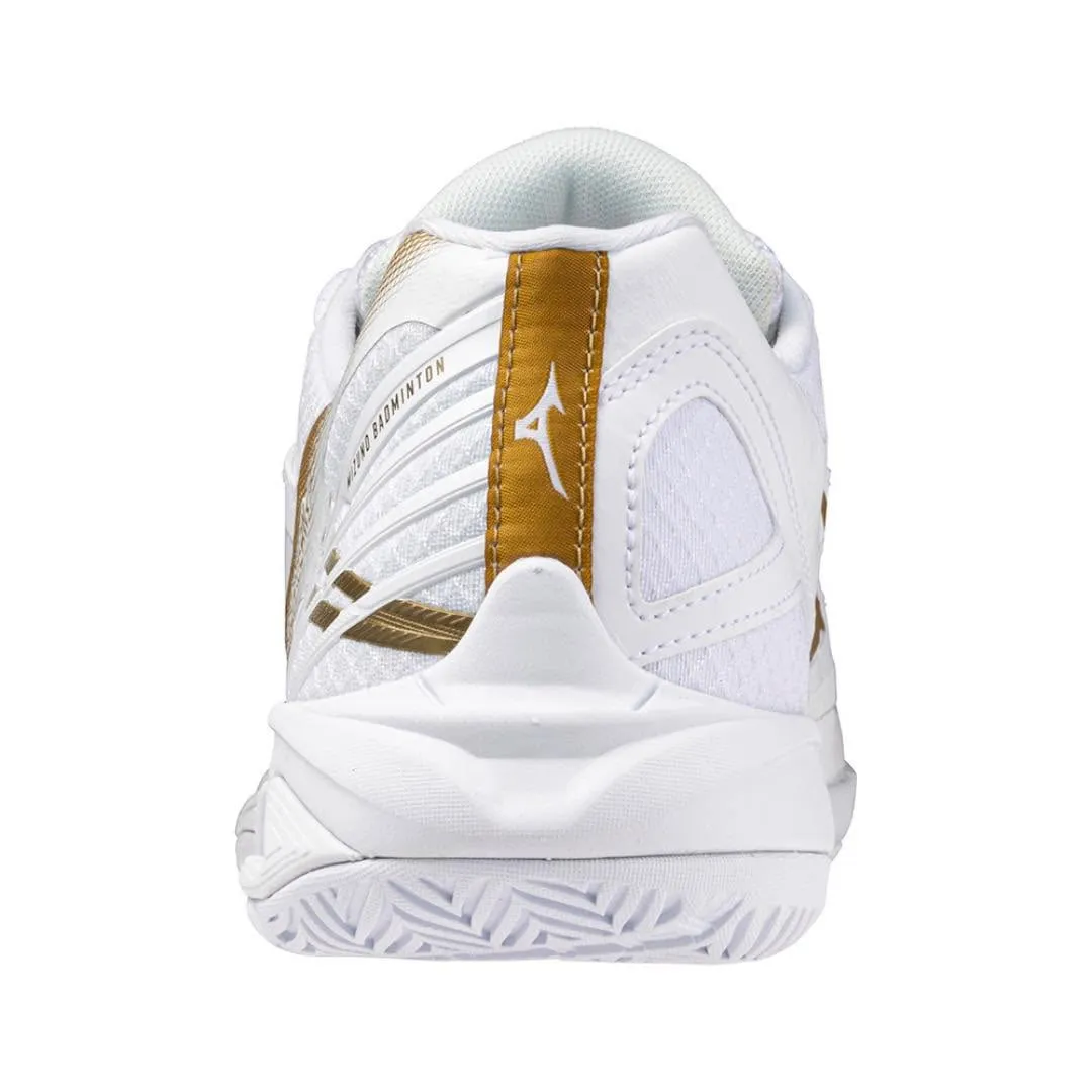 Mizuno Wave Claw 3 2025 Unisex Badminton Shoes (White Gold)
