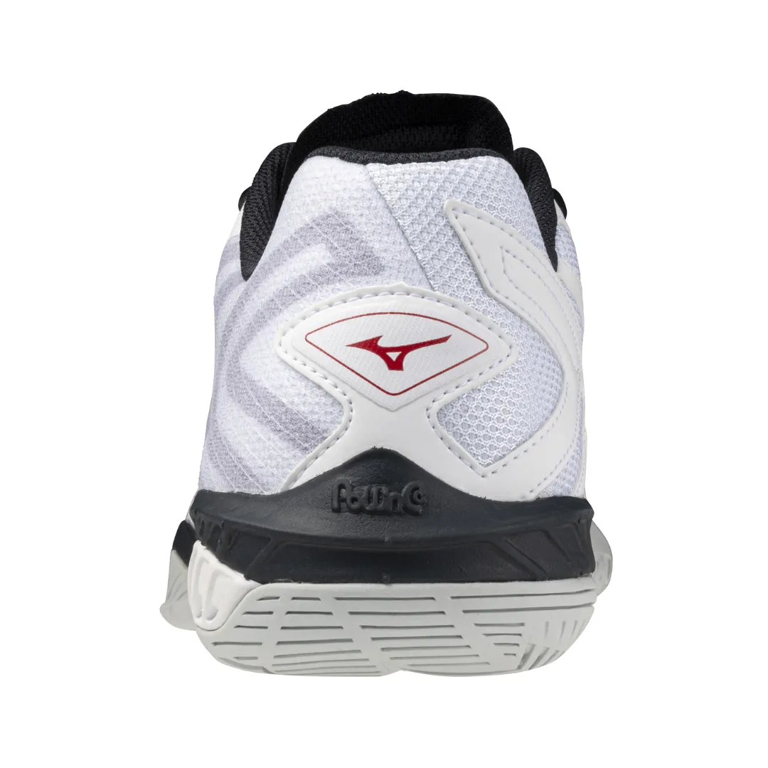 Mizuno Wave Claw EL 2 2024 Unisex Badminton Shoes (White/Salsa/Vulcan)