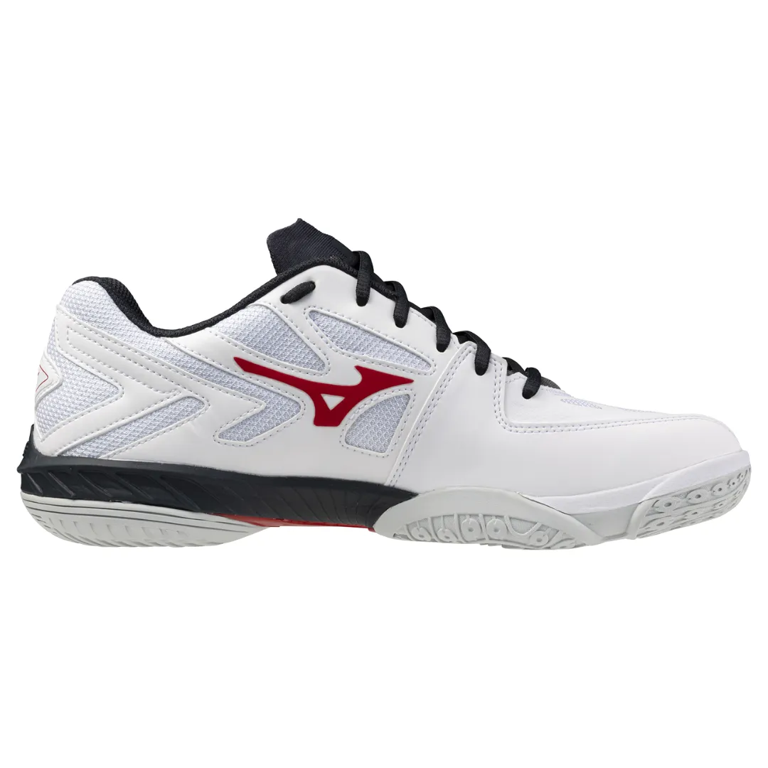 Mizuno Wave Claw EL 2 2024 Unisex Badminton Shoes (White/Salsa/Vulcan)