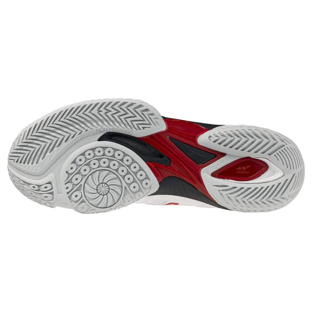 Mizuno Wave Claw EL 2 2024 Unisex Badminton Shoes (White/Salsa/Vulcan)