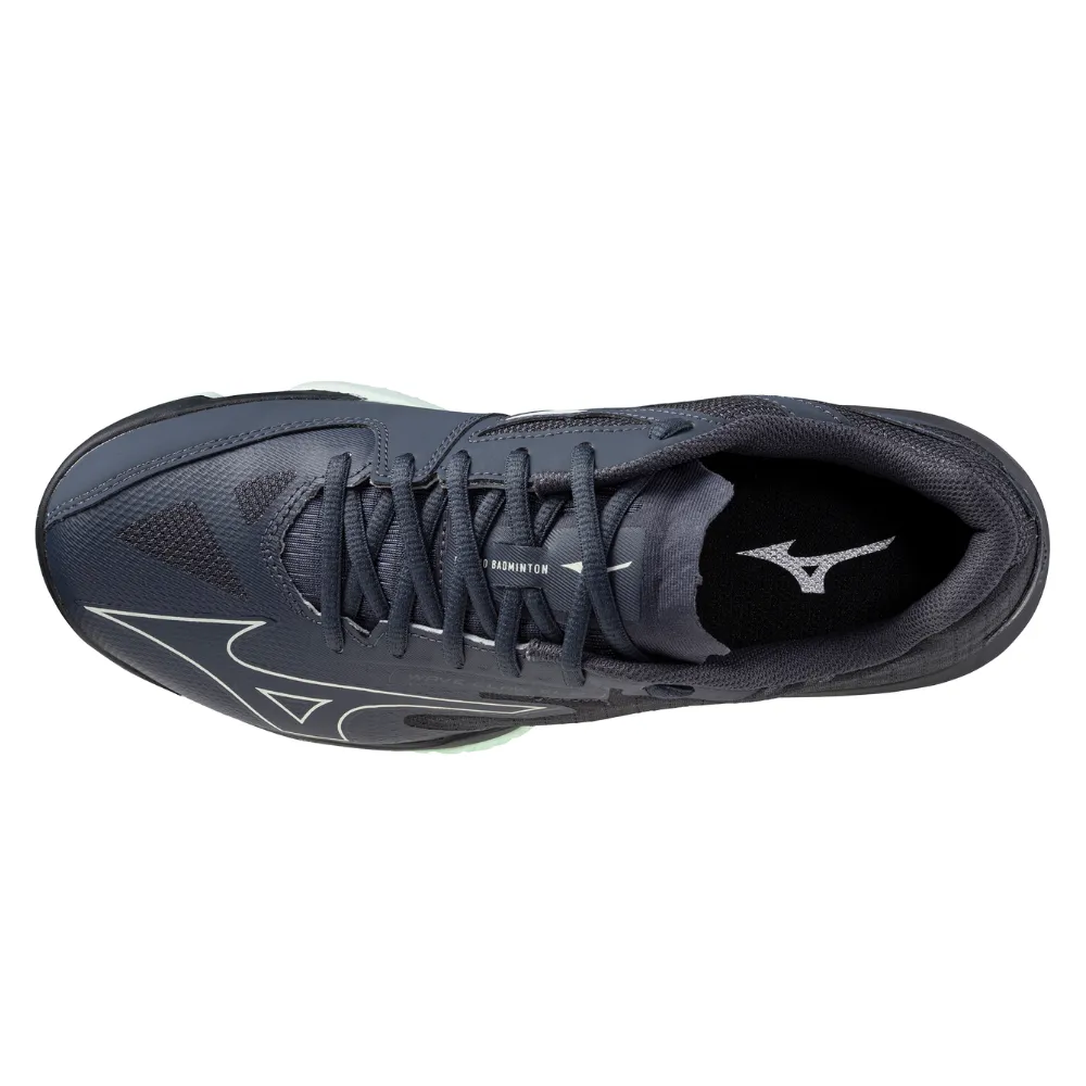 Mizuno Wave Claw EL 2 2025 Unisex Badminton Shoes (India Ink/Hint of Mint/White)