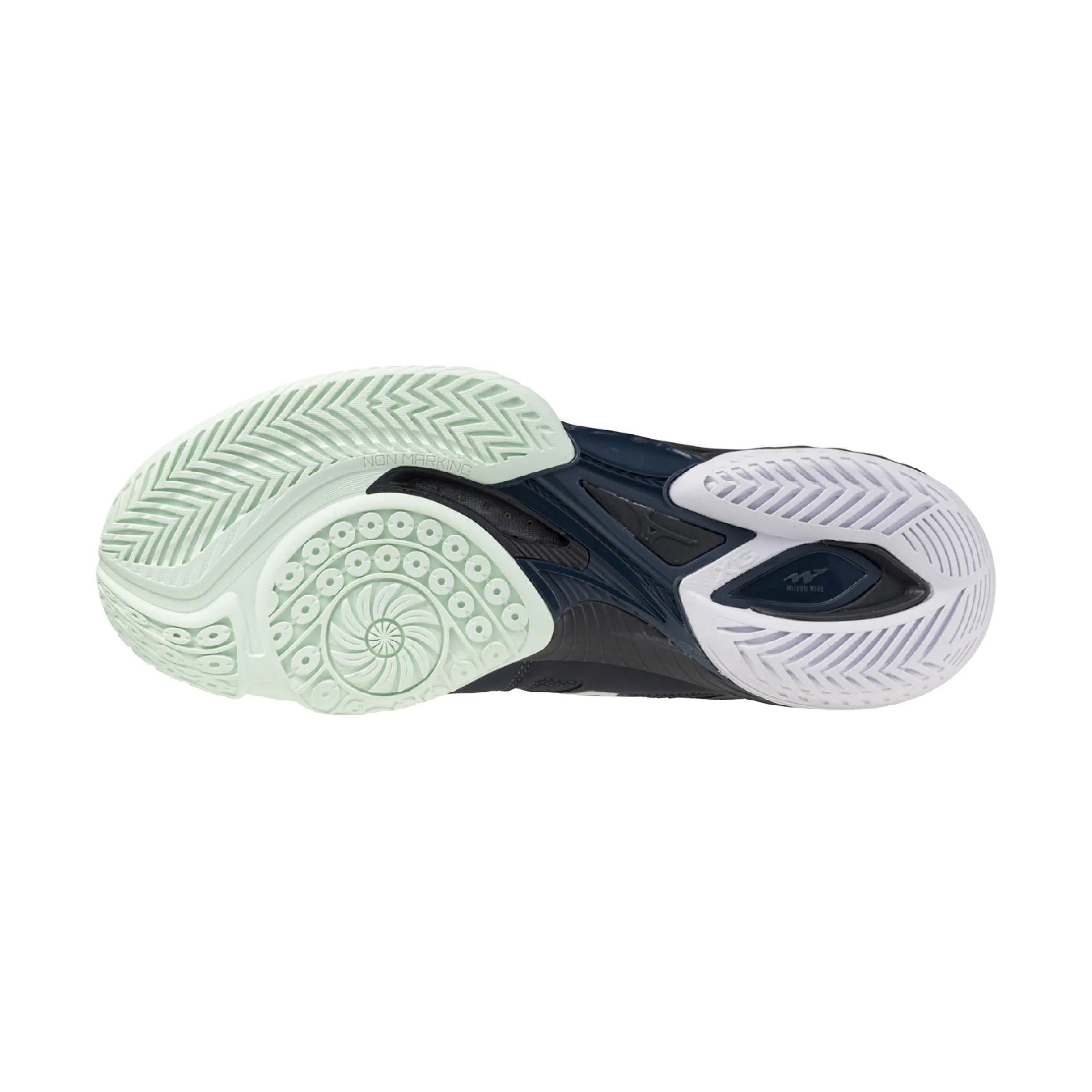 Mizuno Wave Claw EL 2 2025 Unisex Badminton Shoes (India Ink/Hint of Mint/White)