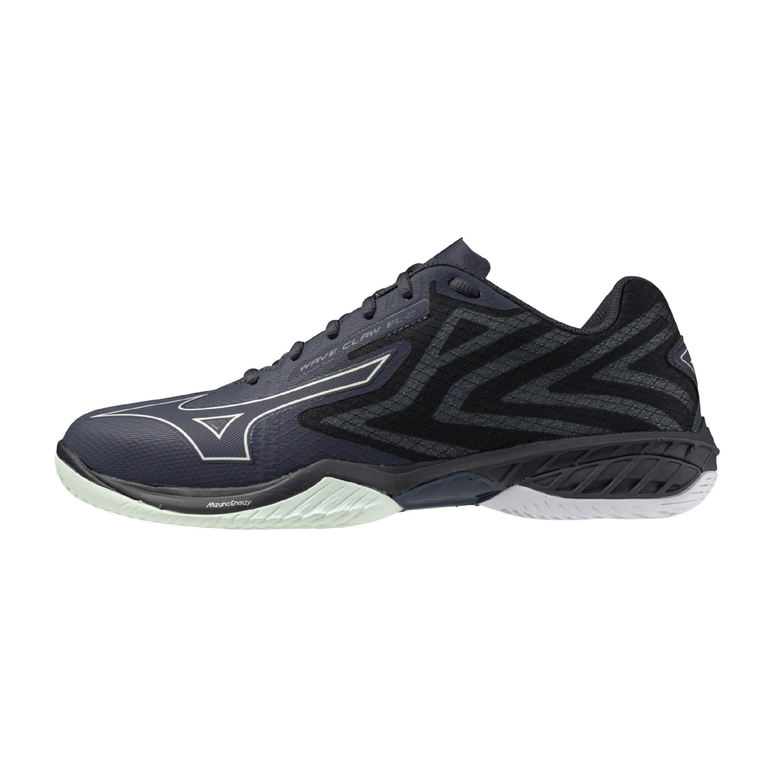 Mizuno Wave Claw EL 2 2025 Unisex Badminton Shoes (India Ink/Hint of Mint/White)