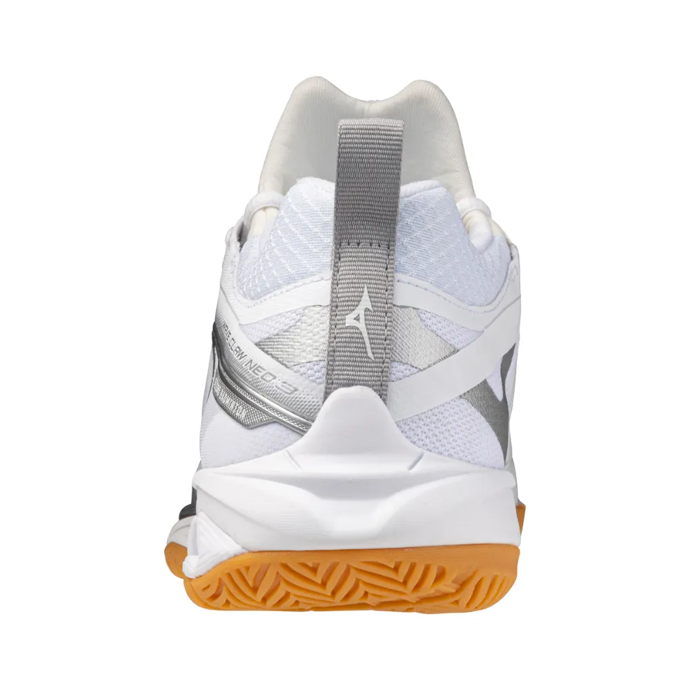 Mizuno Wave Claw Neo 3 2025 Unisex Badminton Shoes (White/Silver/Harbor Mist)