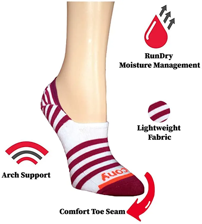 New no package! Saucony womens 7 Pairs No Show Cushioned Invisible Liner Socks, shoe size 6-10