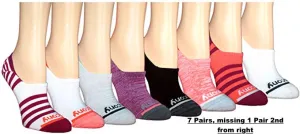 New no package! Saucony womens 7 Pairs No Show Cushioned Invisible Liner Socks, shoe size 6-10