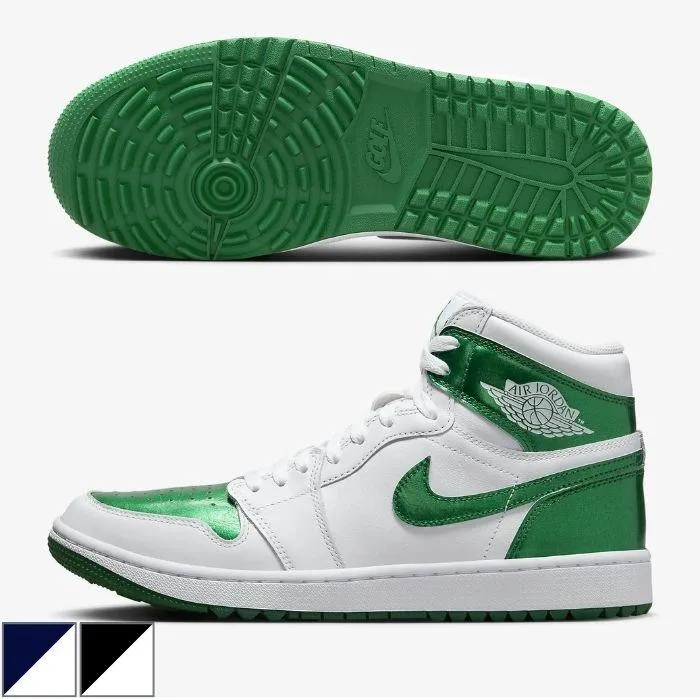 Nike Air Jordan 1 High G Golf Shoes 9.0 White/Midnight Navy/Wolf Grey/M M