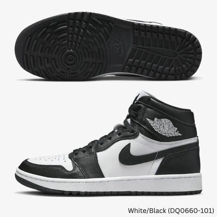 Nike Air Jordan 1 High G Golf Shoes 9.0 White/Midnight Navy/Wolf Grey/M M