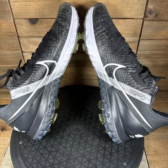 Nike Air Zoom Mens Size 9 Infinity Tour Black Lace Up Golf Shoes CT0540-001