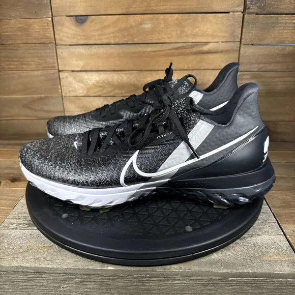 Nike Air Zoom Mens Size 9 Infinity Tour Black Lace Up Golf Shoes CT0540-001