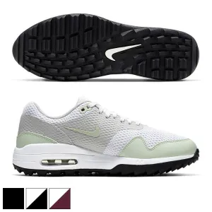 Nike Ladies Air Max 1 G Golf Shoes 7.0 White/Black (CI7736-100)