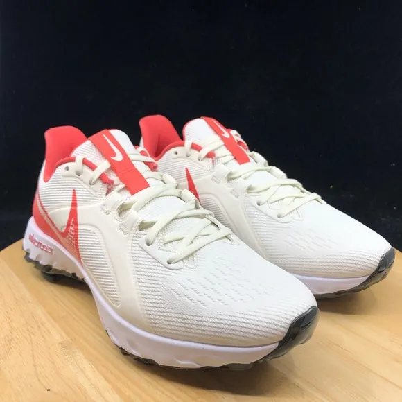 Nike React Infinity Pro Golf Shoes Sail Magic Ember White Men’s CT6620-104