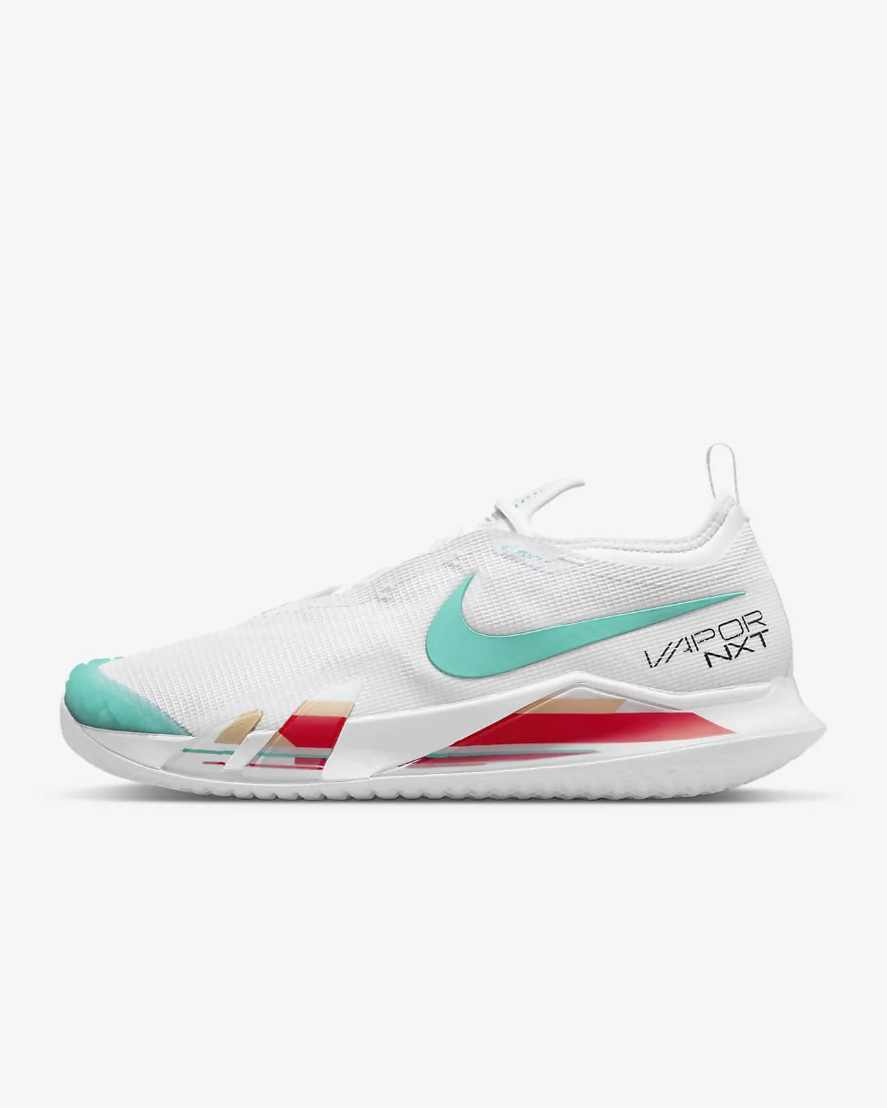 Nike React Vapor NXT White/Habanero Red Men's Tennis Shoes - 2022 NEW ARRIVAL