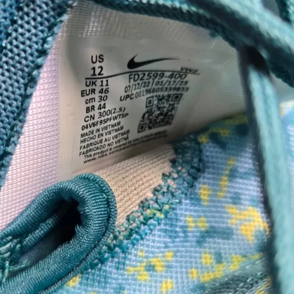 Nike Roshe G Mens 12 Golf Shoes Ocean Bliss Camo Spikeless NEW 022025
