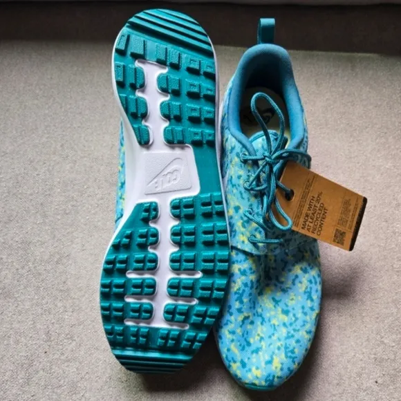 Nike Roshe G Mens 12 Golf Shoes Ocean Bliss Camo Spikeless NEW 022025