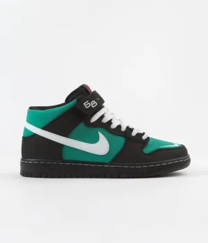 Nike SB Orange Label Dunk Mid Pro 'Griffey Jr’ Shoes - Black / White - Black - Fresh Water