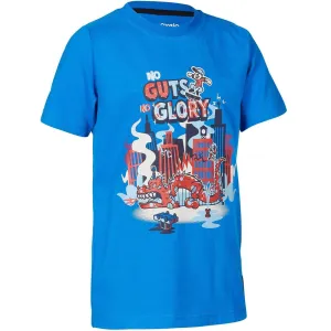 No Guts Junior Short-Sleeved Skateboarding T-Shirt - Blue