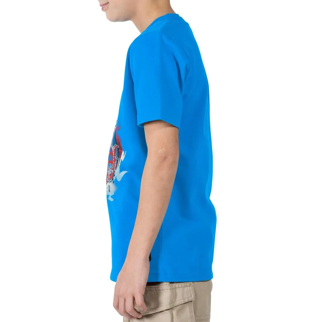 No Guts Junior Short-Sleeved Skateboarding T-Shirt - Blue