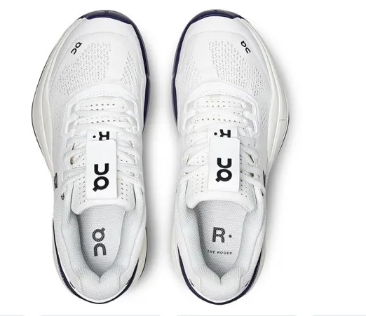 On Women's THE ROGER Pro Tennis Shoes White and Acai