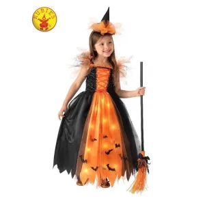 Orange Witch Light Up Costume, Child