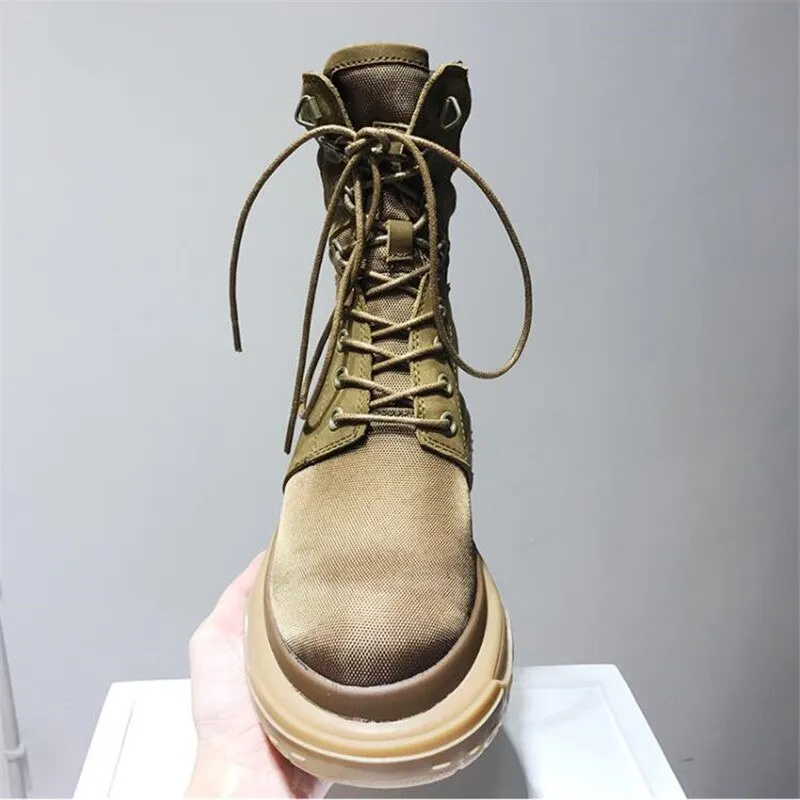 Patckwork High Top Woman Short Boots Platform Lace Up Women Ankle Boots Shoes Woman Cross-tied Women Boots Shoes