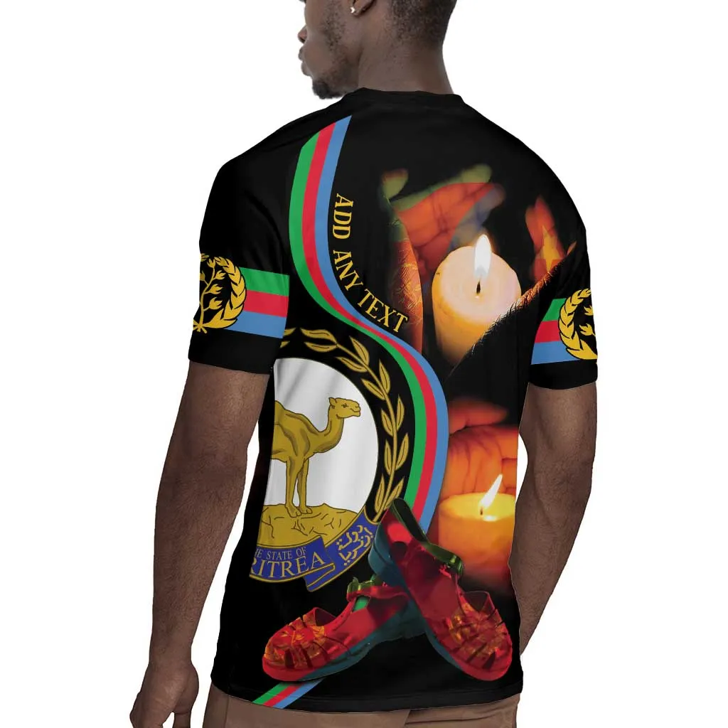 Personalized Afro-Eritrea Maelti Siwuat Rugby Jersey Candle Vigil Glory To Our Martyrs Eritrea LT9
