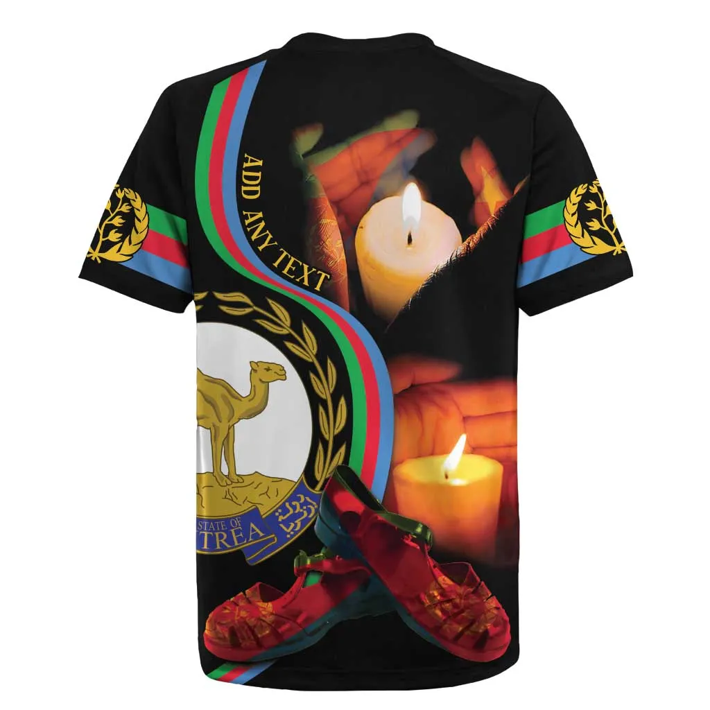 Personalized Afro-Eritrea Maelti Siwuat Rugby Jersey Candle Vigil Glory To Our Martyrs Eritrea LT9